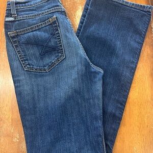 CINCH WOMEN'S JENNA DARK WASH BOOTCUT SLIM FIT STRETCH DENIM JEANS